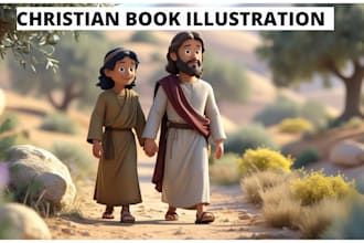 bible story illustration christian book, bible illustration, bible reels