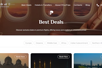 seo optimized travel website with blog and booking on wordpress
