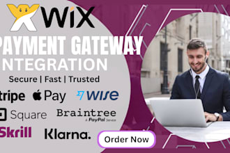 wix third party payment gateway integration API  wix velo code checkout page
