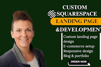 build squarespace landing page or redesign squarespace website