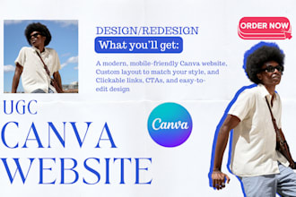 ugc portfolio website redesign canva website design canva portfolio