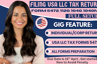 file 5472, 1120, 1040nr tax form 1040 and us llc tax returns