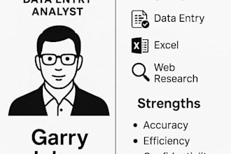 do accurate data entry, typing, PDF to excel or word