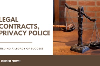 do legal research , legal motion, privacy policy, tos, legal document uk usa uae