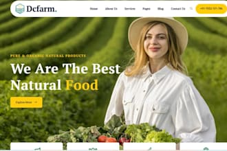 build squarespace agricultural website farming, gardening, landscaping website