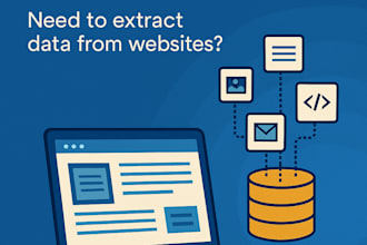 scrape data from any website, ecommerce store, or directory
