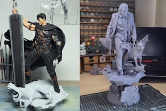 3d print and paint hand paint custom figurines for gaming anime display gifts