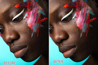 create clean and realistic beauty retouch