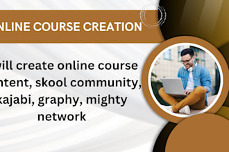 create online course content, skool community, kajabi, graphy, mighty network