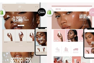 build modern beauty and skincare shopify store design