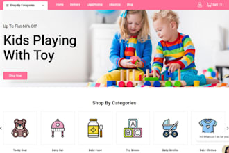 design kids toy shopify baby wooden toy store kids wear store kids toy website