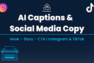 write high converting ai powered captions and ad copy for instagram and tiktok
