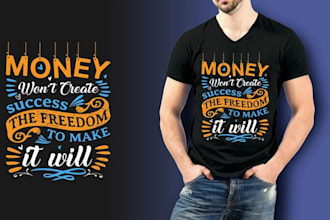 do custom t shirt design and t shirt illustration