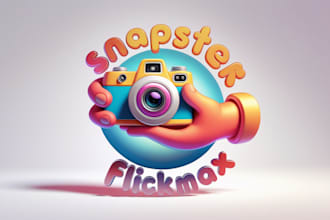 do hand lettering camera logo in my style