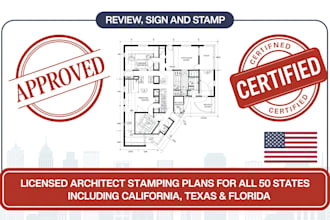 do floor plan design licensed california, florida, usa city permit for approval