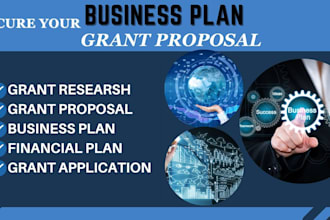 write your business plan, financial plan, grant, proposal for startups