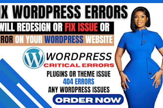 fix wordpress issues wordpress bug fix wordpress error redesign wordpress