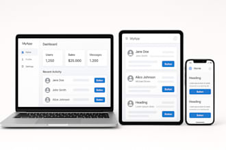 build a responsive business website or web application