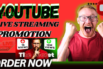 do youtube live stream, iive viewers promotion
