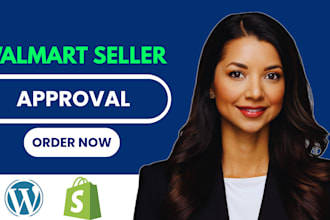 build a professional website for walmart seller account approval build website