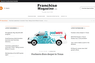 publish news on franchise magazine