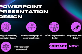 design and redesign a professional powerpoint presentation and pitch deck