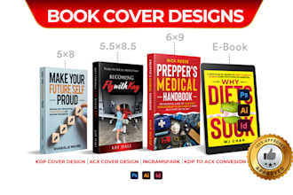 redesign existing acx cover kdp book cover design paperback ingramspark
