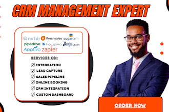 sugarcrm nimble freshsales apptivo crm houzzpro angi leads pipedrive integration