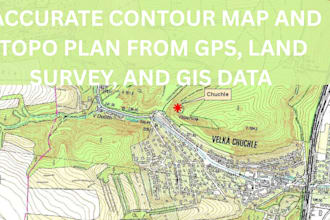 create accurate contour map and topo plan from gps, land survey, and gis data