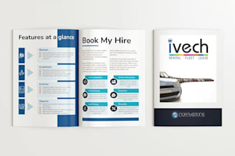 design business brochure proposal annual report company profile catalog booklet