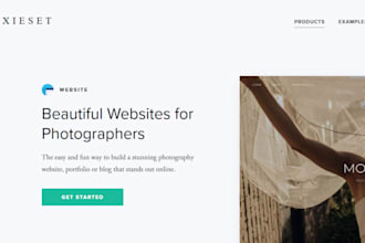 create a pixieset photography website client gallery online booking photography