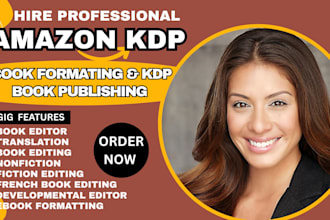 format, proofread, translate your english book to germany, spanish and french