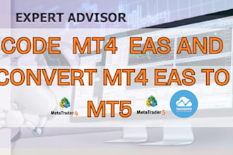 code your metatrader custom indicator and forex  trading bot for mt4 mt5