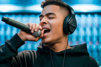 be your professional male rapper and songwriter in trap, hip hop, drill, singer