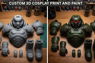 custom your cosplay with hyper realistic 3d print and paint finishes