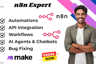 n8n, setup n8n workflow, fix n8n bugs, n8n API integration, n8n, n8n expert