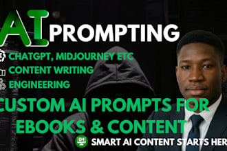 write and custom ai prompt for ebook content and chartgpt use