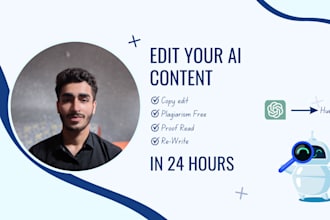 proofread, paraphrase and rewrite ai content