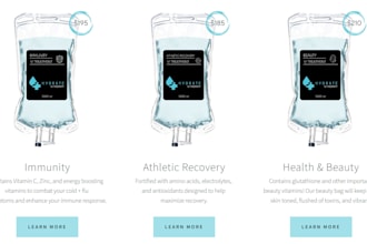 responsive mobile iv hydration website with booking system iv therapy