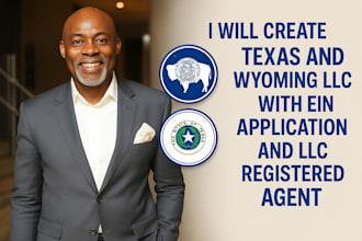 create texas and wyoming llc with ein application and llc registered agent