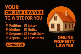make dispute resolution on real estate property claim legal demand letter appeal