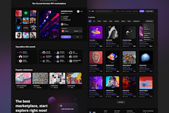 develop custom nft minting website, nft marketplace, token, smart contract