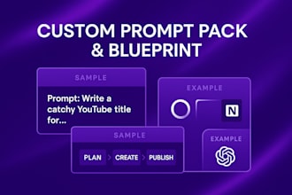 custom prompt packs and blueprints