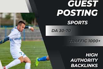 do sports guest post on high da and traffic sports blogs