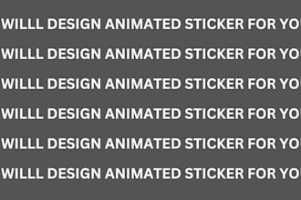 design animated telegram sticker for you