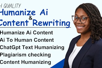 humanize your ai chatgpt text, check plagiarism, rewrite ai, content rewriting