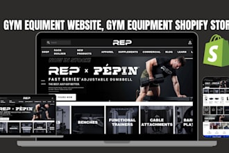 gym equipment shopify store fitness website fitness equipment store gym website