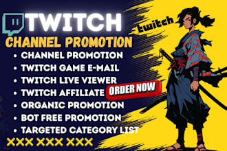 twitch channel promotion live stream active viewers kick promotion 20 chatters