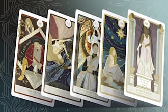 design tarot cards card game oracle board game tarot playing card illustration
