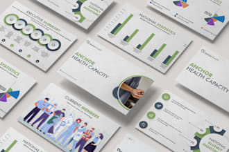 design professional PPT investor pitch deck presentation